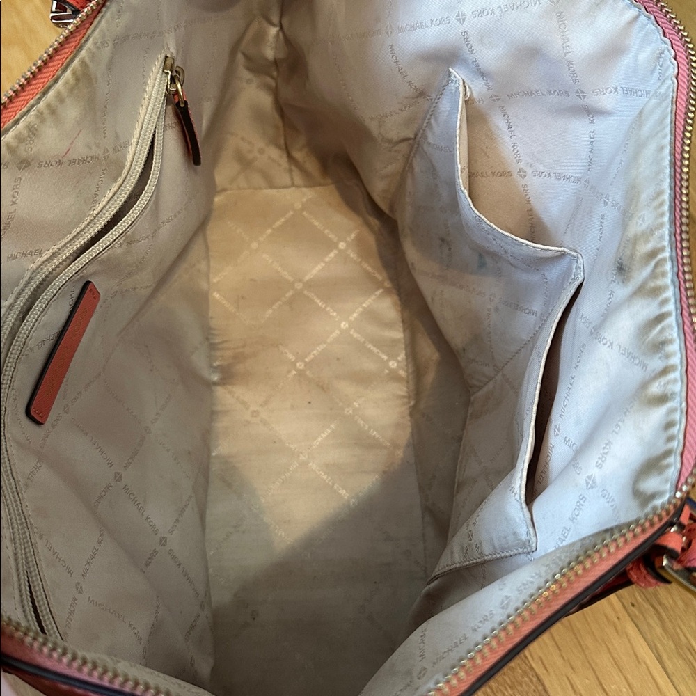 Michael Kors Pre Loved Coral Tote - Picture 8 of 9